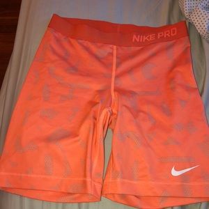 long orange nike pros